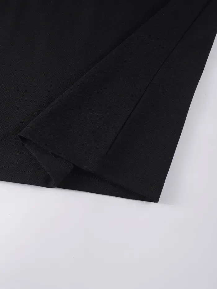 T-shirt manches courtes col Polo contrasté pour femme