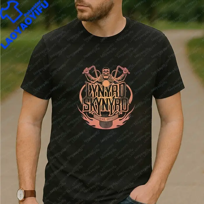 Lynyrd Skynyrd Band's Summer Fashion T-shirt confortable à manches courtes pour hommes et femmes, mo