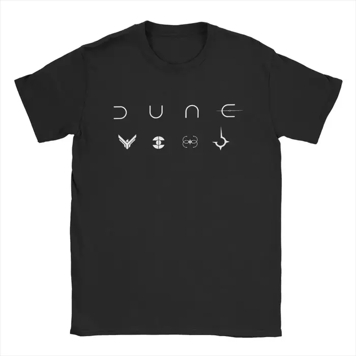 T-Shirt Hipster Dunes pour Homme, à Col Rond, 100% Coton, à Manches Courtes, Cadeau d'urgence