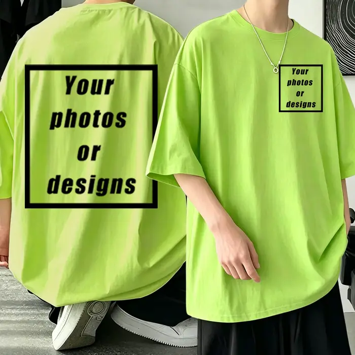 T-shirt personnalisé pour homme 100% coton