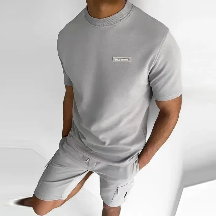 T-shirt à Manches Courtes et Short de Poche pour Homme