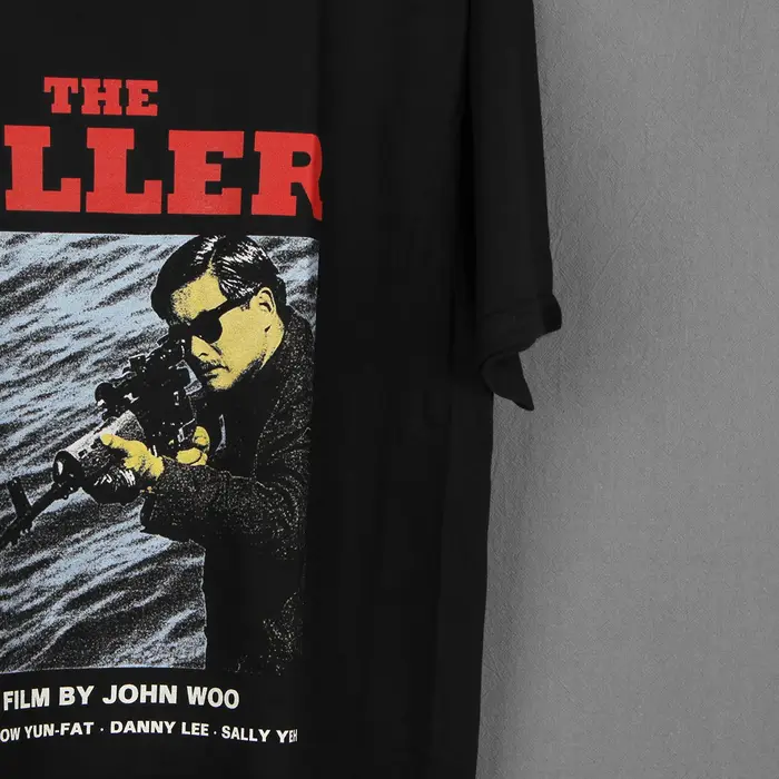 Le tueur T-Shirt sangshed de deux héros John Woo Yun Fat Chow HK film un meilleur demain balle dans la tête chemise pour hommes