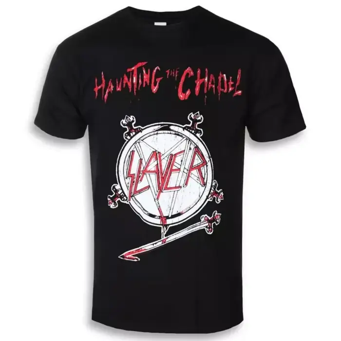 T-shirt en coton avec logo Slayer imprimé inspirant