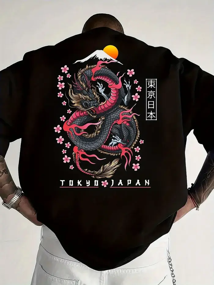 T-shirt d'été pour homme adulte à motifs amusants et uniques, manga japonais, 100% coton pur, haut d