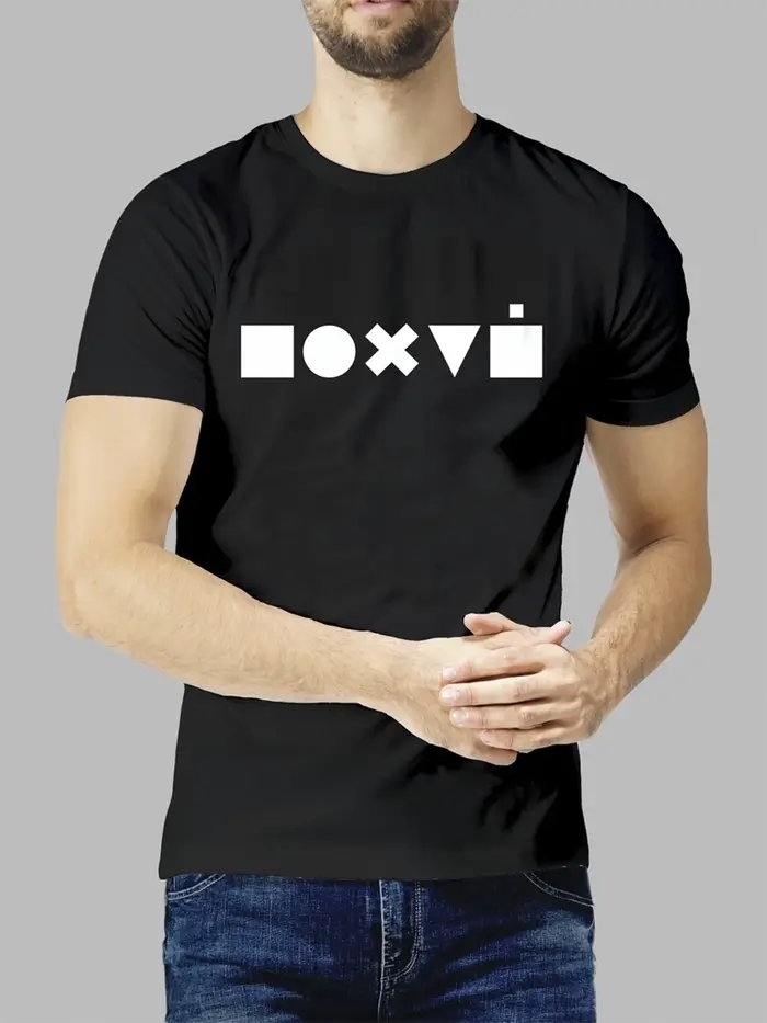 T-Shirt homme avec impression indifférence été coton