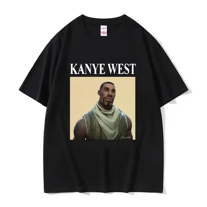 Drôle Kanye West Meme T-Shirt hommes Vintage Hip Hop Rap Style T-Shirt hommes femmes à manches court