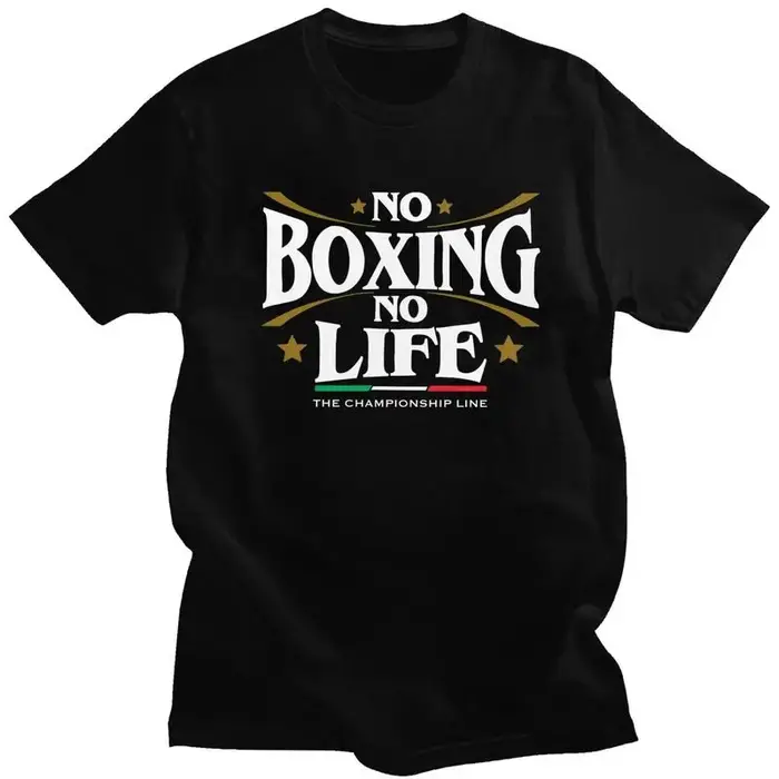 T-shirts « No Boxing No Life » pour hommes et femmes, boxeurs, arts martiaux, t-shirts graphiques d'