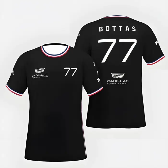 T-shirt respirant à séchage rapide pour sports extrêmes en plein air de l'équipe Cadillac Racing, mo