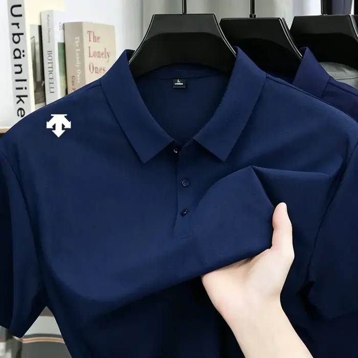 Nouveau Polo brodé pour homme 2026 – T-shirt de sport tendance, confortable et respirant pour l'été
