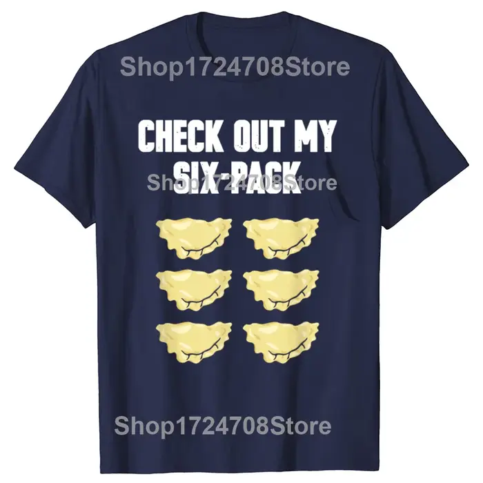 T-shirts graphiques amusants Pierogies Polish pour hommes et femmes, t-shirt décontracté à la mode, 