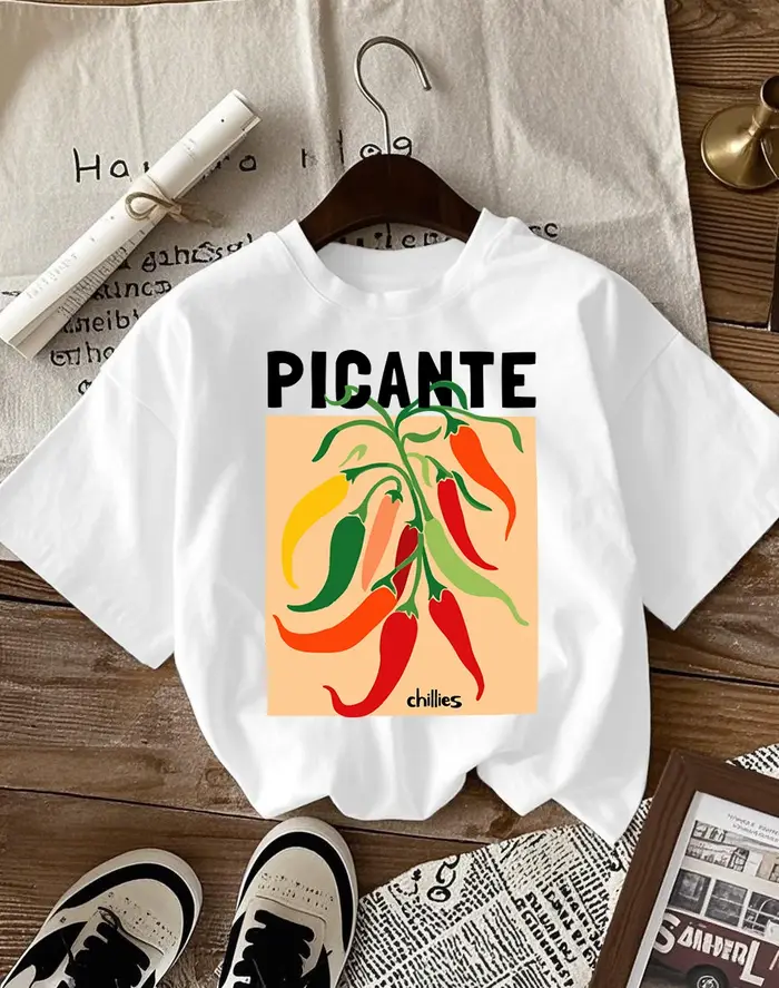 T-shirt manches courtes col rond femme
