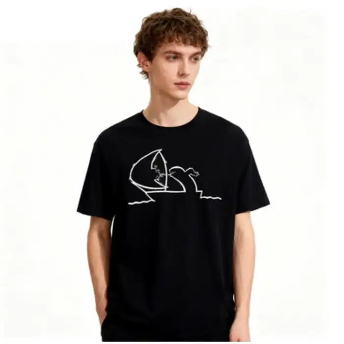 T-shirt créatif La Linea The Line Osvaldo Cavandoli TV pour hommes