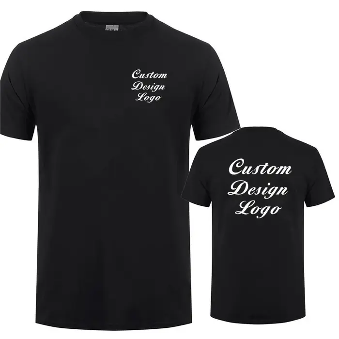 Conception personnalisée t-shirt votre propre Logo hommes t-shirts occasionnels coton à manches courtes dessus frais