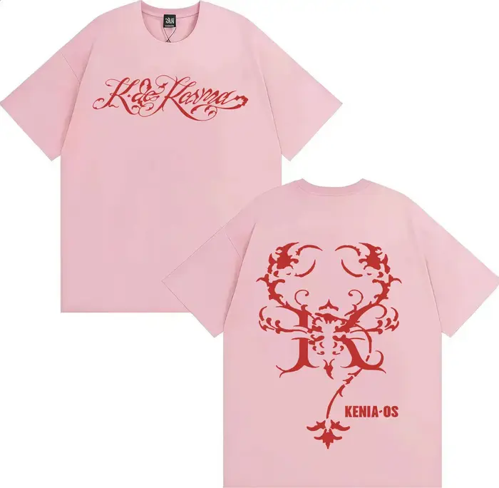 T-shirt imprimé poster de la tournée d'album Kenia Os 2026