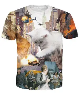 PLstar – T-Shirt d'astronaute du Cosmos Harajuku pour homme et femme, estival et à la mode, avec Exp
