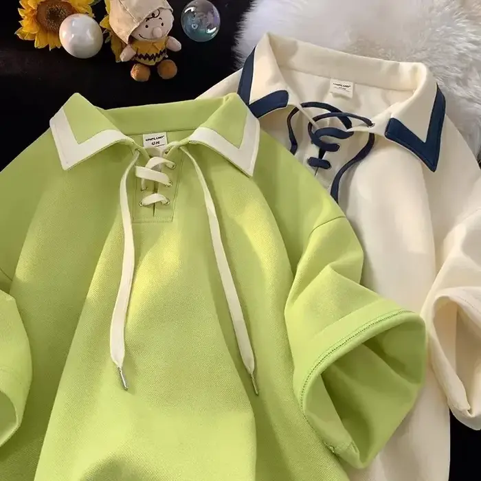 Offre Spéciale de la Saison : Nouveau Style Tendance Polo Harajuku pour Homme – Collection Été INS