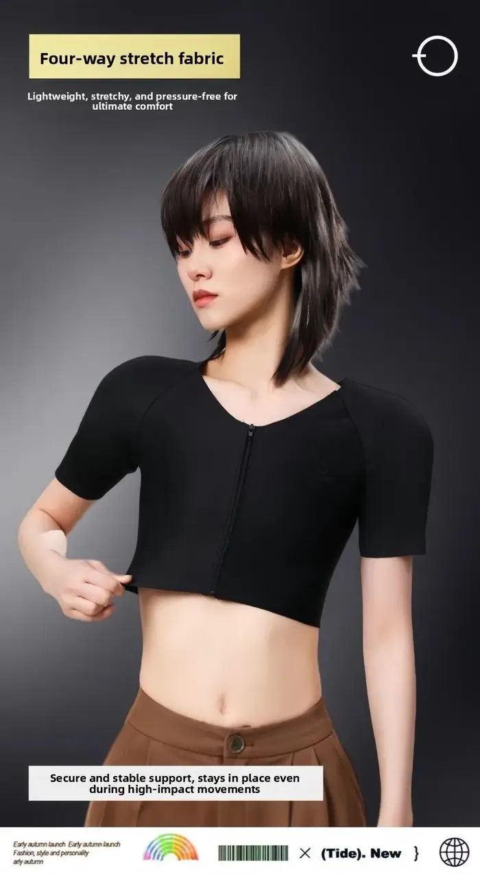 Chemise musculaire musculation amélioration de la poitrine maillot de corps de Compression sans couture réaliste faux