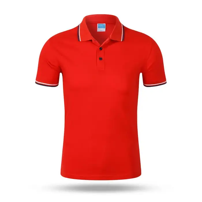Polo de sport, logo imprimé personnalisé, col à revers, T-shirt publicitaire de haute qualité, motif