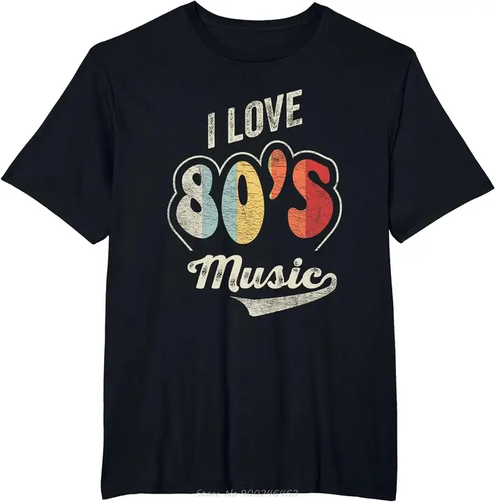 Rétro Vintage 80's musique T-shirt j'aime 80s