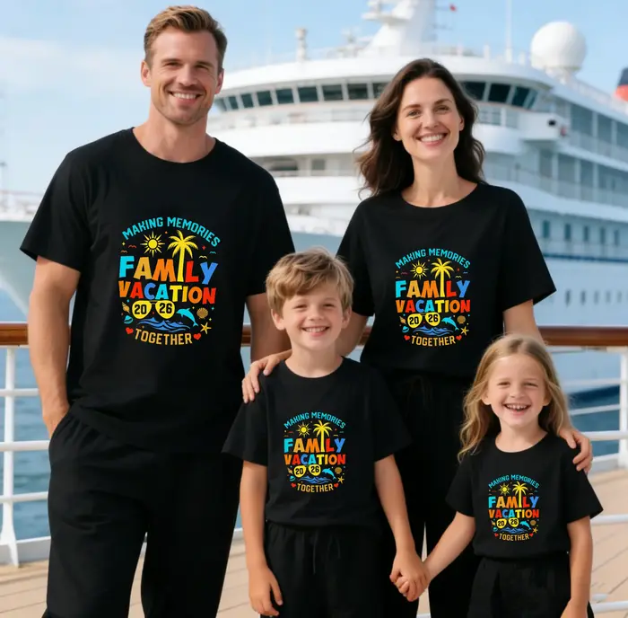 T-shirt Vacances en Famille 2026