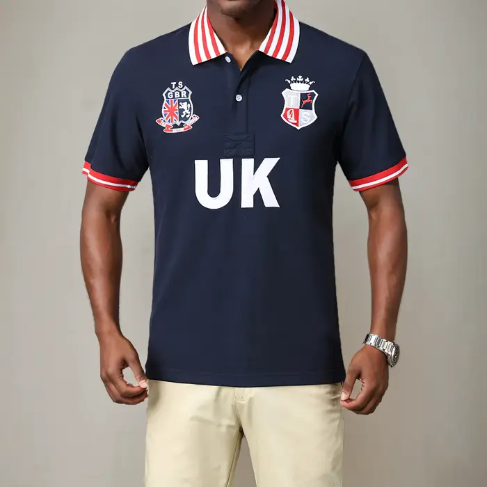 Polo à manches courtes pour homme UK Menswear