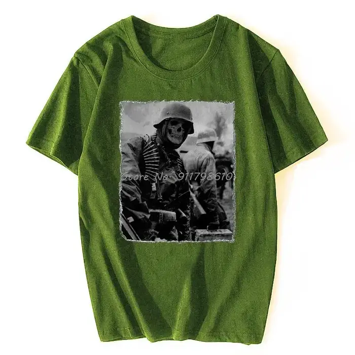 Allemagne Belgique Ardennes 1944 T-shirt soldat allemand Wehrmacht.