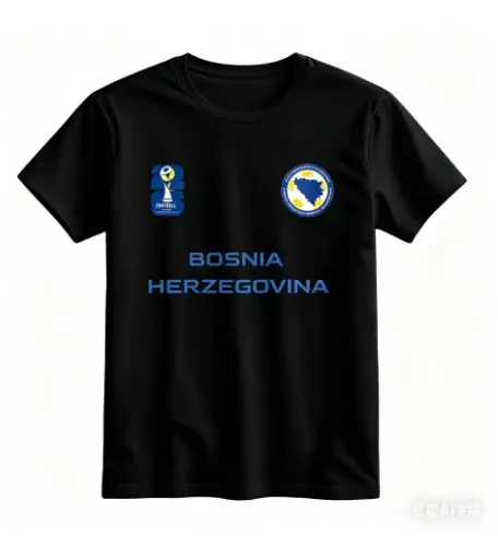 T-shirt pour supporters de football de Bosnie-Herzégovine
