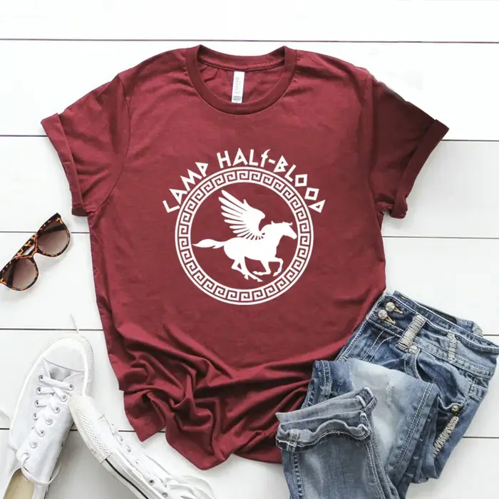 Camp demi-sang T-shirts automne formation Camp jeu t-shirt Halloween cadeau magique Percy Jackson ch