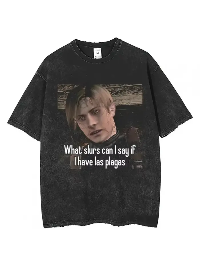 Hommes Harajuku inspiré Leon S Kennedy graphique t-shirt Vintage vêtements graphique à manches court