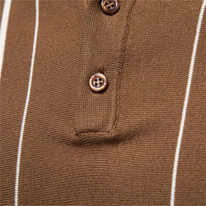 Polo Homme 2026 Rayé Style Old Money Manches Courtes Doux Respirant Décontracté Élégant Quotidien Luxe