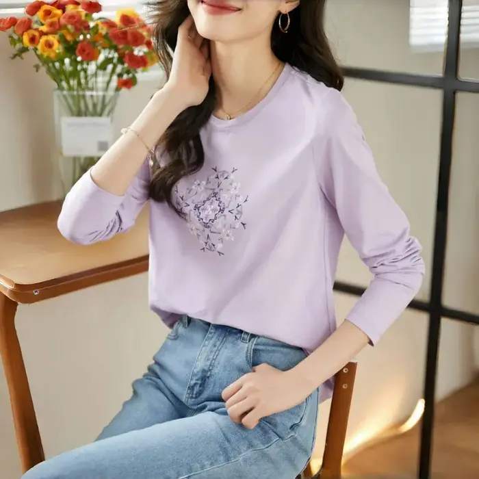 T-shirt à manches longues pour femmes