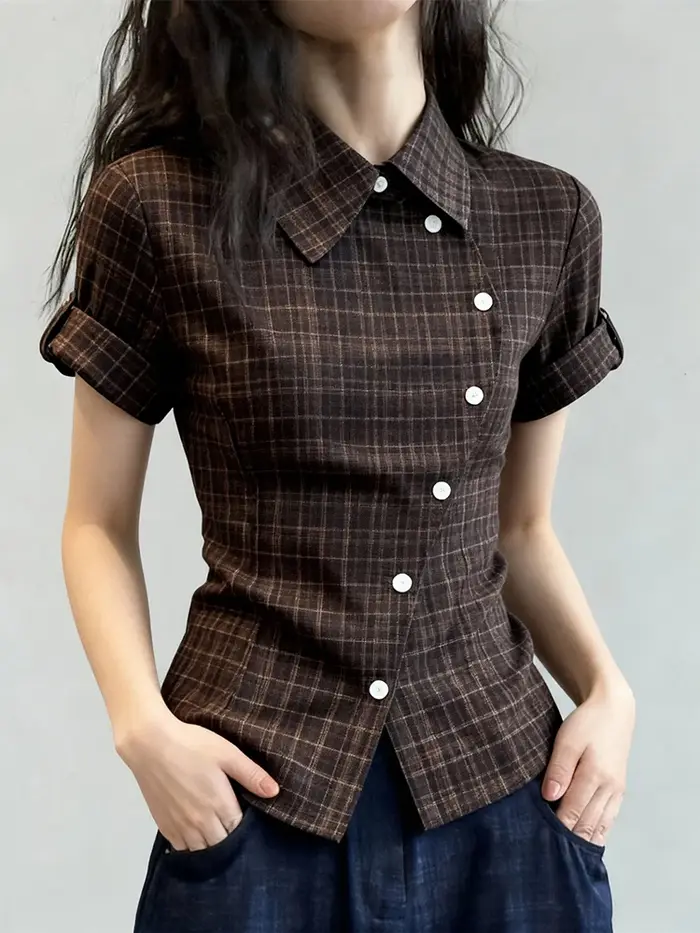 Aoaiiys T-shirt tendance pour femme