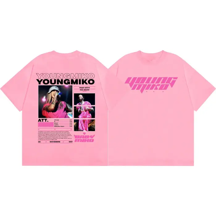 T-shirt de rappeur Young Miko pour hommes et femmes