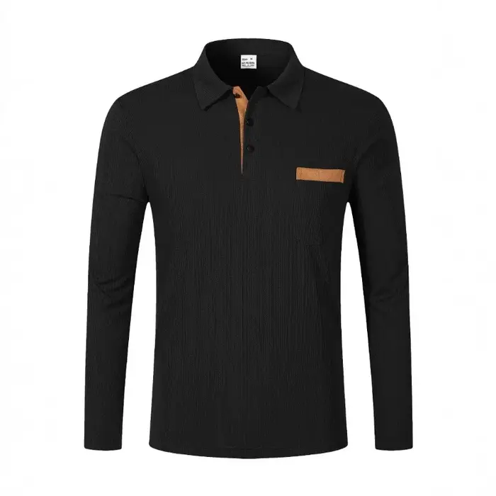 Polo pour homme à manches longues
