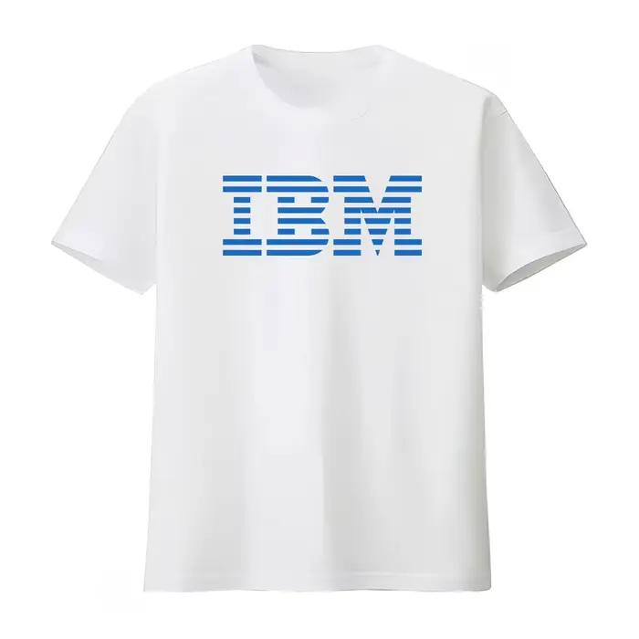 T-shirt IBM – Design élégant bleu et noir pour les passionnés de technologie – Haut décontracté polyvalent – Vêtements