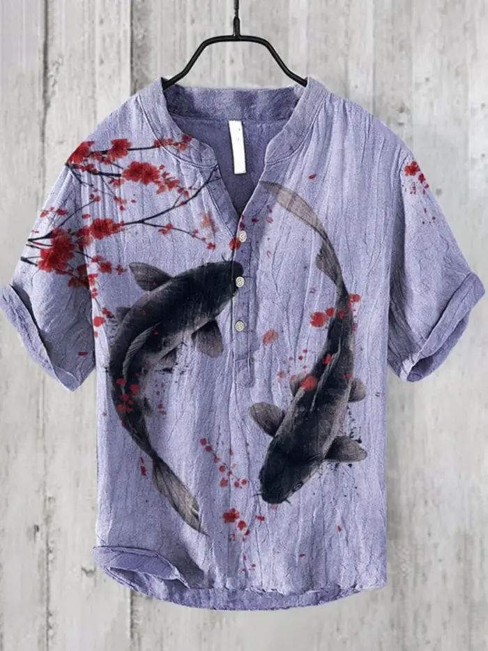 Pull rétro en lin pour hommes