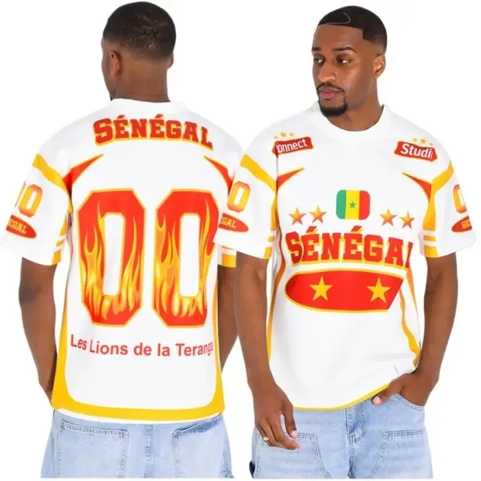 T-shirt Commémoratif Lion Cinq Étoiles Sénégal 2026