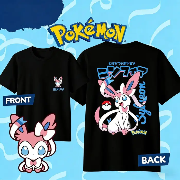 Nouveau T-shirt en coton Morpeko 100 % coton