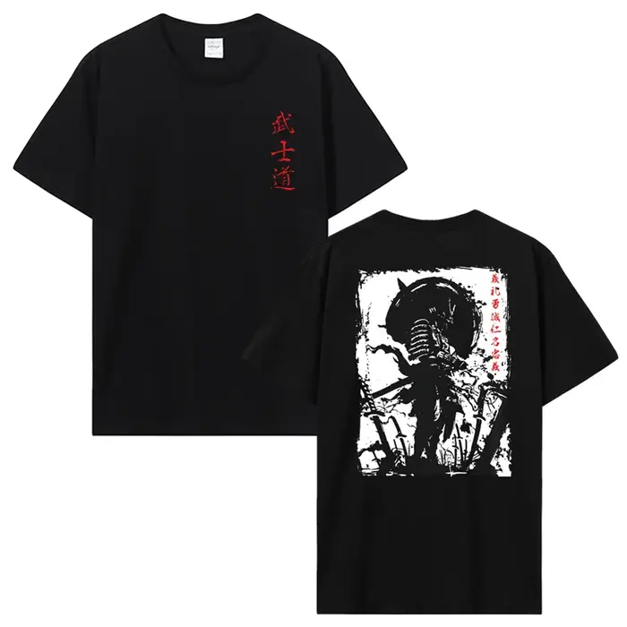 T-shirt en coton imprimé au dos pour hommes