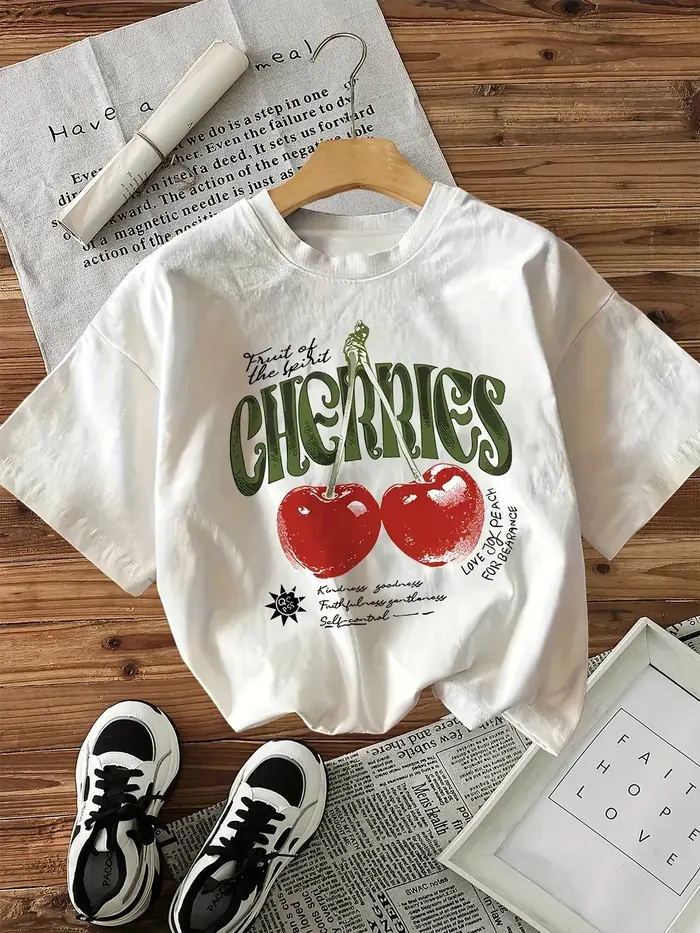 T-Shirt manches courtes col rond femme