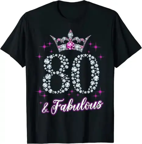 T-shirt avec citation de grand-mère, cadeaux de 80 ans, 80 et fabuleux depuis 1942, 80e anniversaire