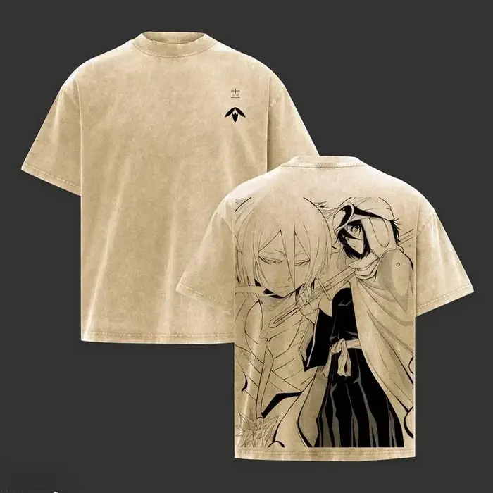 T-shirt imprimé BLEACH Kuchiki Rukia Anime pour hommes et femmes