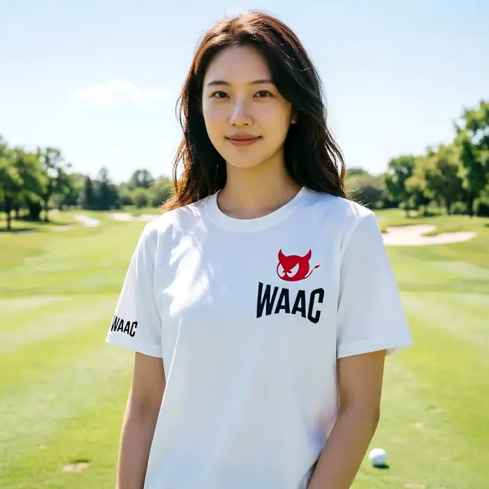 T-shirt de golf oversize en coton pour homme et femme