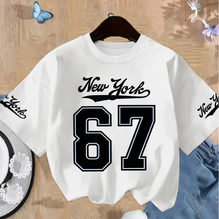 T-shirts pour adolescents New York Six Seven pour garçons et filles