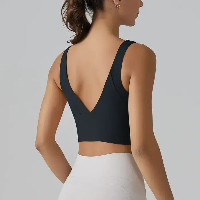 MIML Débardeur de Yoga pour Femmes Gym Entraînement Pilates Vêtements Chemisier de Sport Gilet