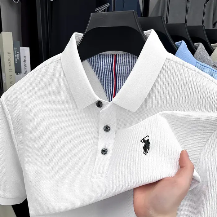 Polo à manches courtes pour homme de marque haut de gamme