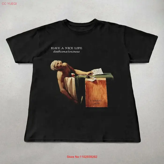 Avoir une belle vie Deathconsciousness t-shirt pleine taille S 5XL 1T896 vintage lavé unisexe graphique haut pour un usage quotidien décontracté