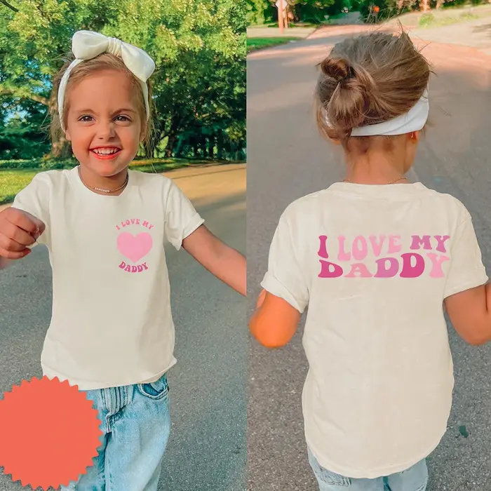J'aime mon papa enfant en bas âge t-shirt