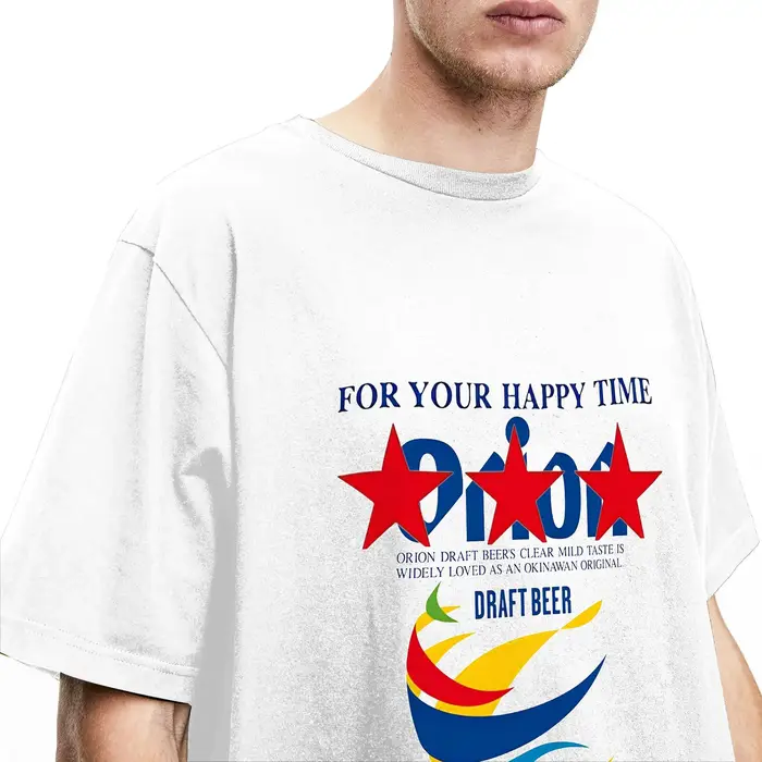 T-Shirt en coton Orion Okinawa Beer pour hommes