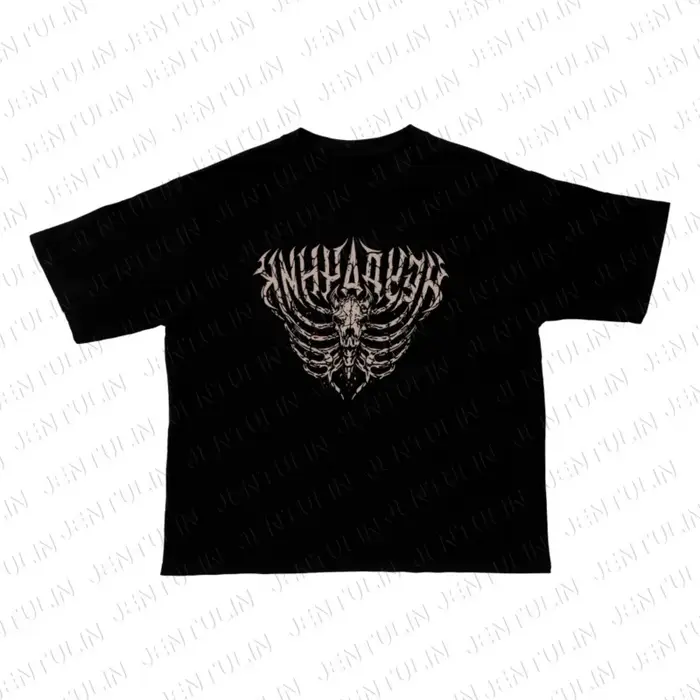 T-shirt Homme Oversize Streetwear Harajuku 5opka « Неудачник » Imprimé Graphique Rétro Hip Hop Esthétique Goth Y2K Manches Courtes